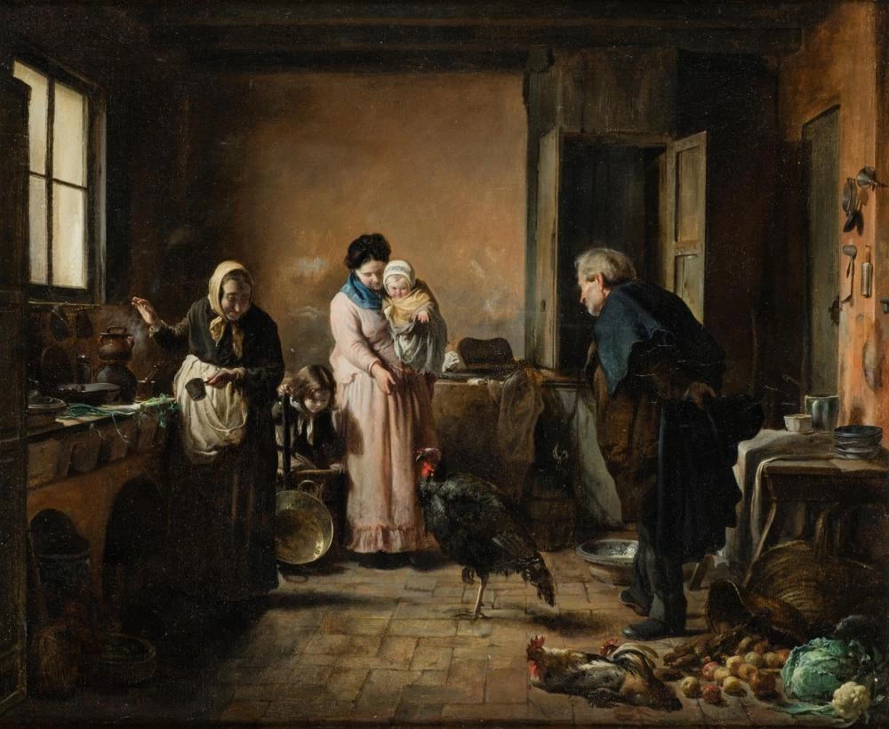 Il tacchino della vigilia di Natale, 1870